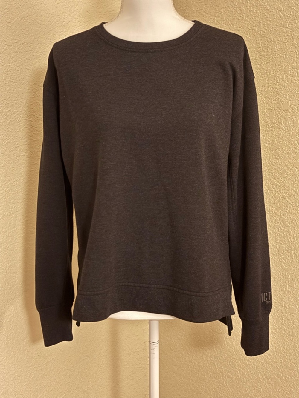 Victoria's Secret Charcoal Crewneck Cutout Sweatshirt